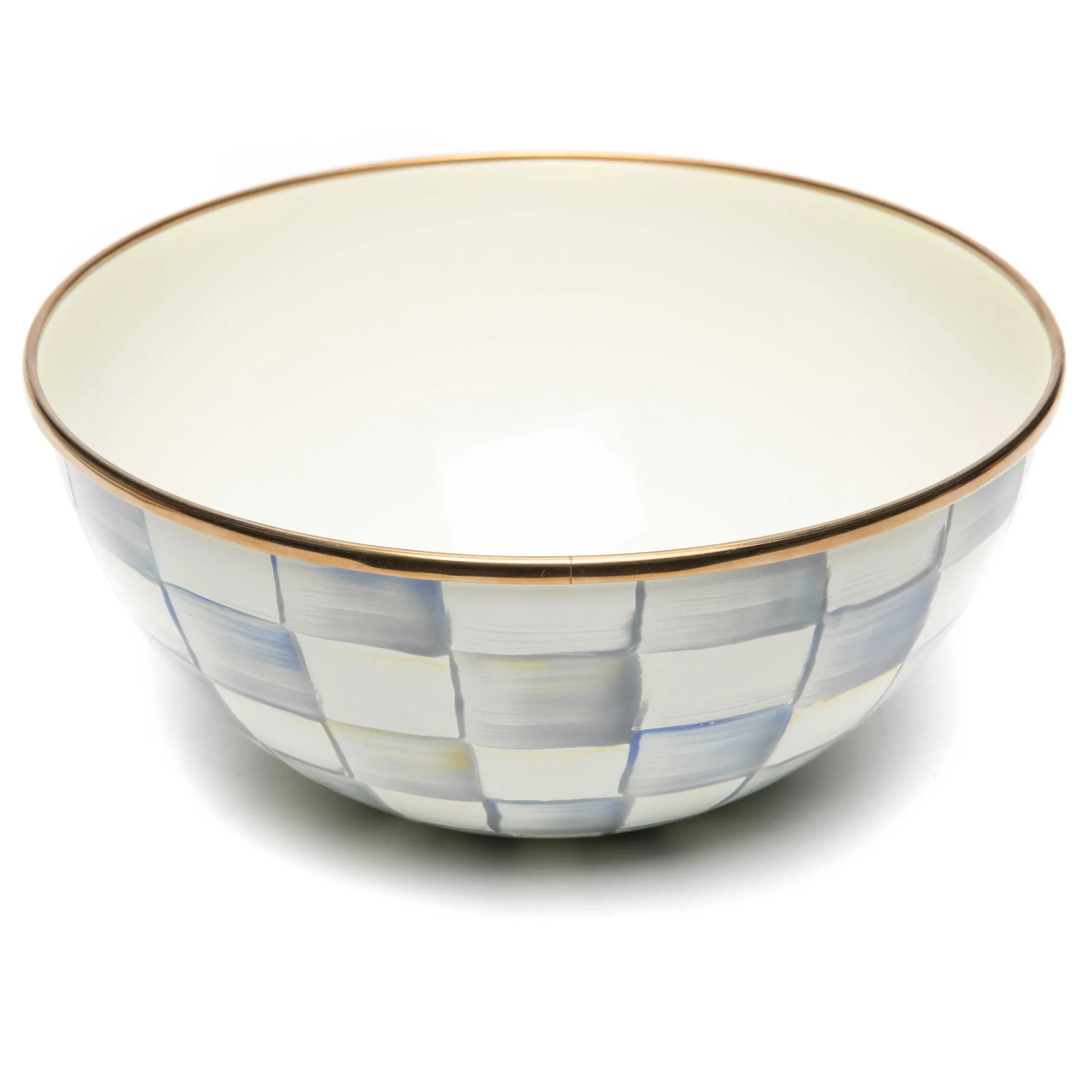 MacKenzie-Childs Sterling Check Small Everyday Bowl| Serveware|Dinnerware & Flatware