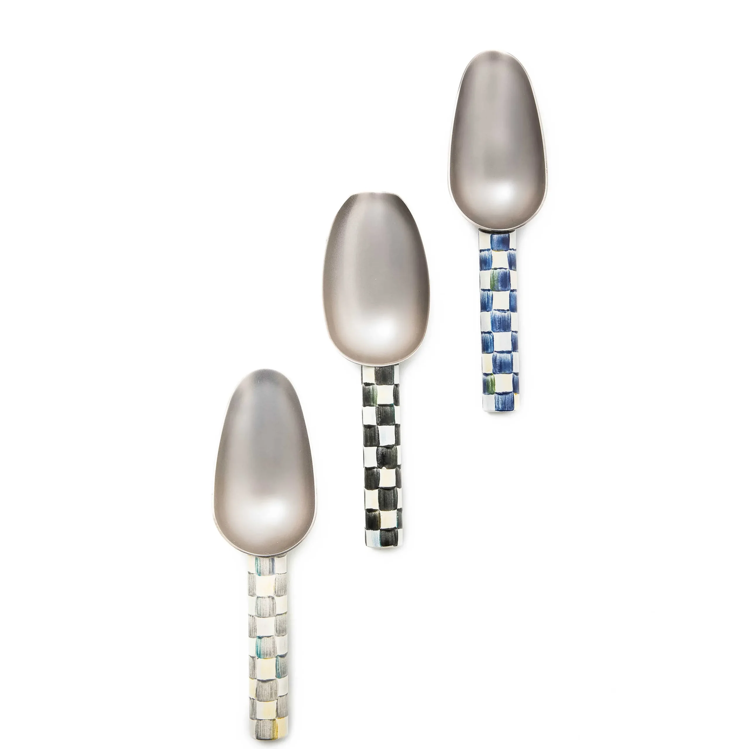 MacKenzie-Childs Sterling Check Small Scoop| Kitchen Utensils & Tools|Bar Entertaining