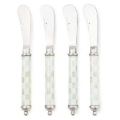 MacKenzie-Childs Sterling Check Supper Club Spreaders Set| Fall Entertaining|Serveware