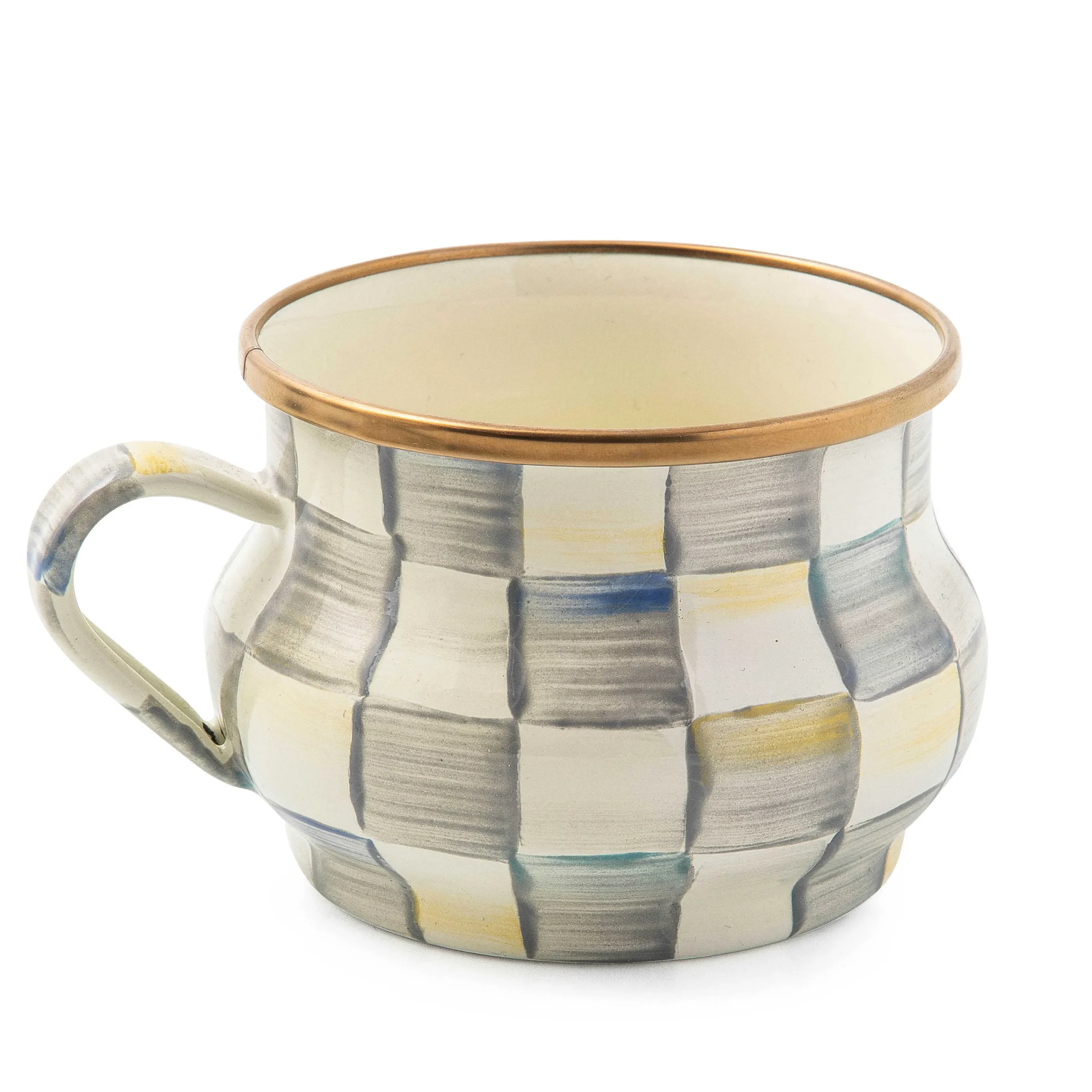 MacKenzie-Childs Sterling Check Teacup| The Coffee Shop|Drinkware