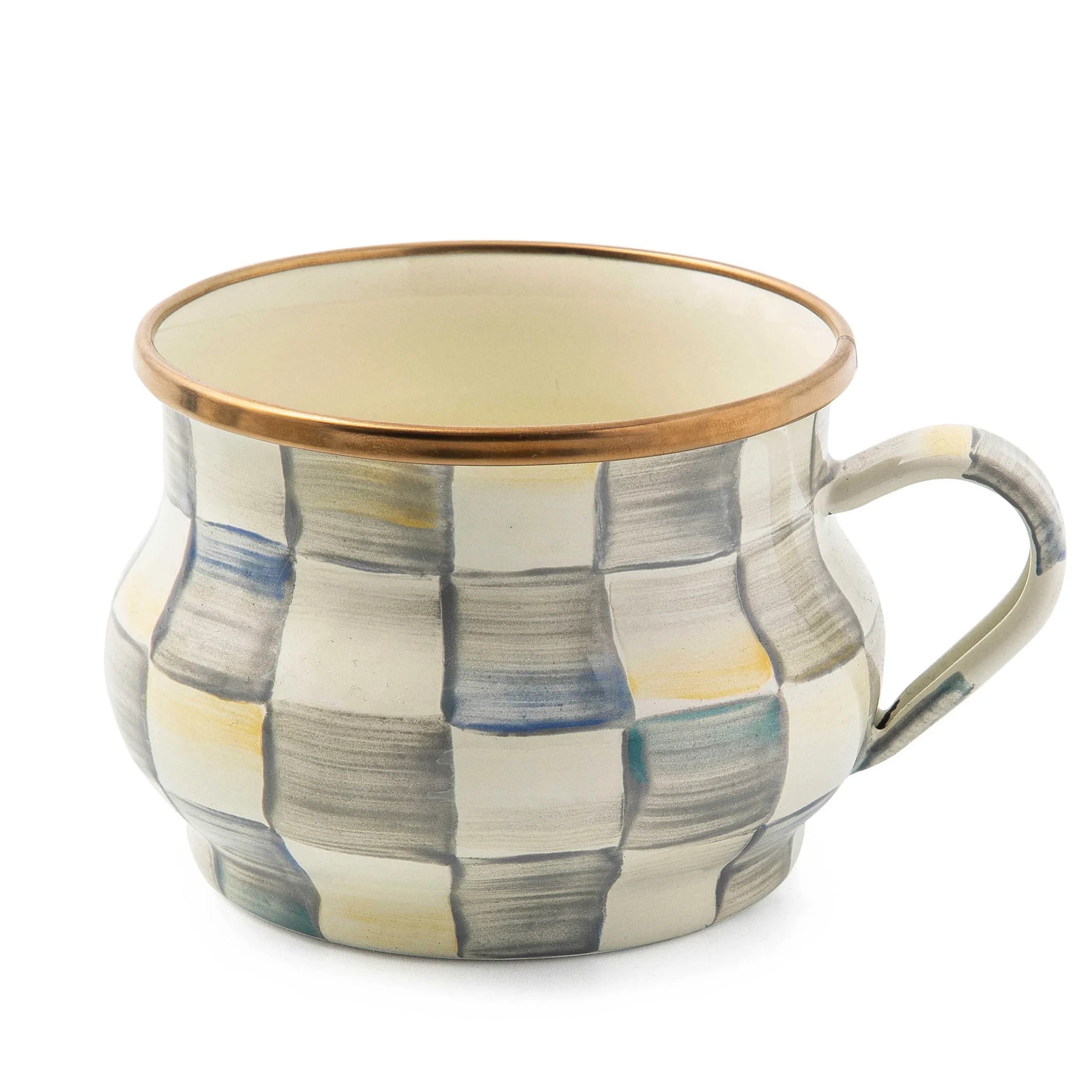 MacKenzie-Childs Sterling Check Teacup| The Coffee Shop|Drinkware