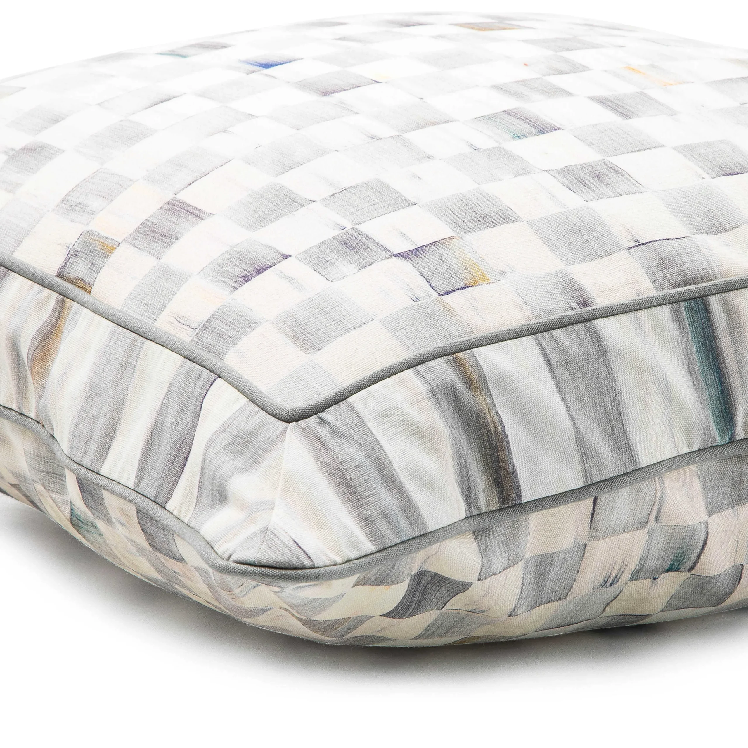 MacKenzie-Childs Sterling Check Throw Pillow| Pillows, Throws, & Cushions