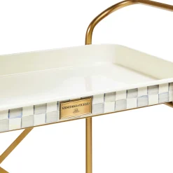 MacKenzie-Childs Sterling Check 2-Tier Kitchen Cart| Dining Room & Kitchen|Bar Entertaining