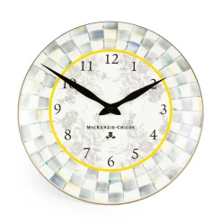MacKenzie-Childs Sterling Check Wall Clock| Room Accents