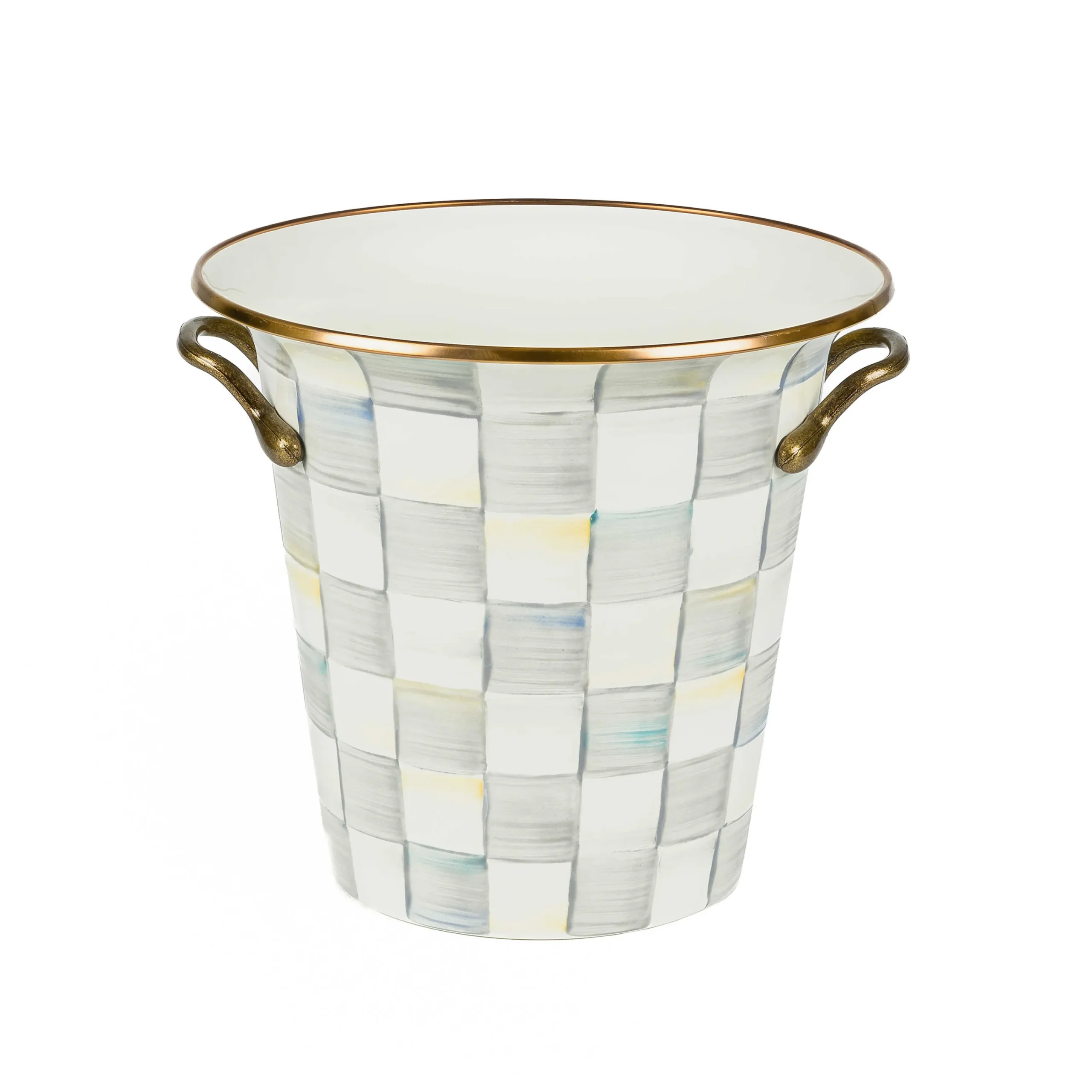 MacKenzie-Childs Sterling Check Wine Cooler| Bar Entertaining|Serveware