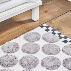 MacKenzie-Childs Sterling Dot Bath Rug| Rugs|Bath & Bath Accessories