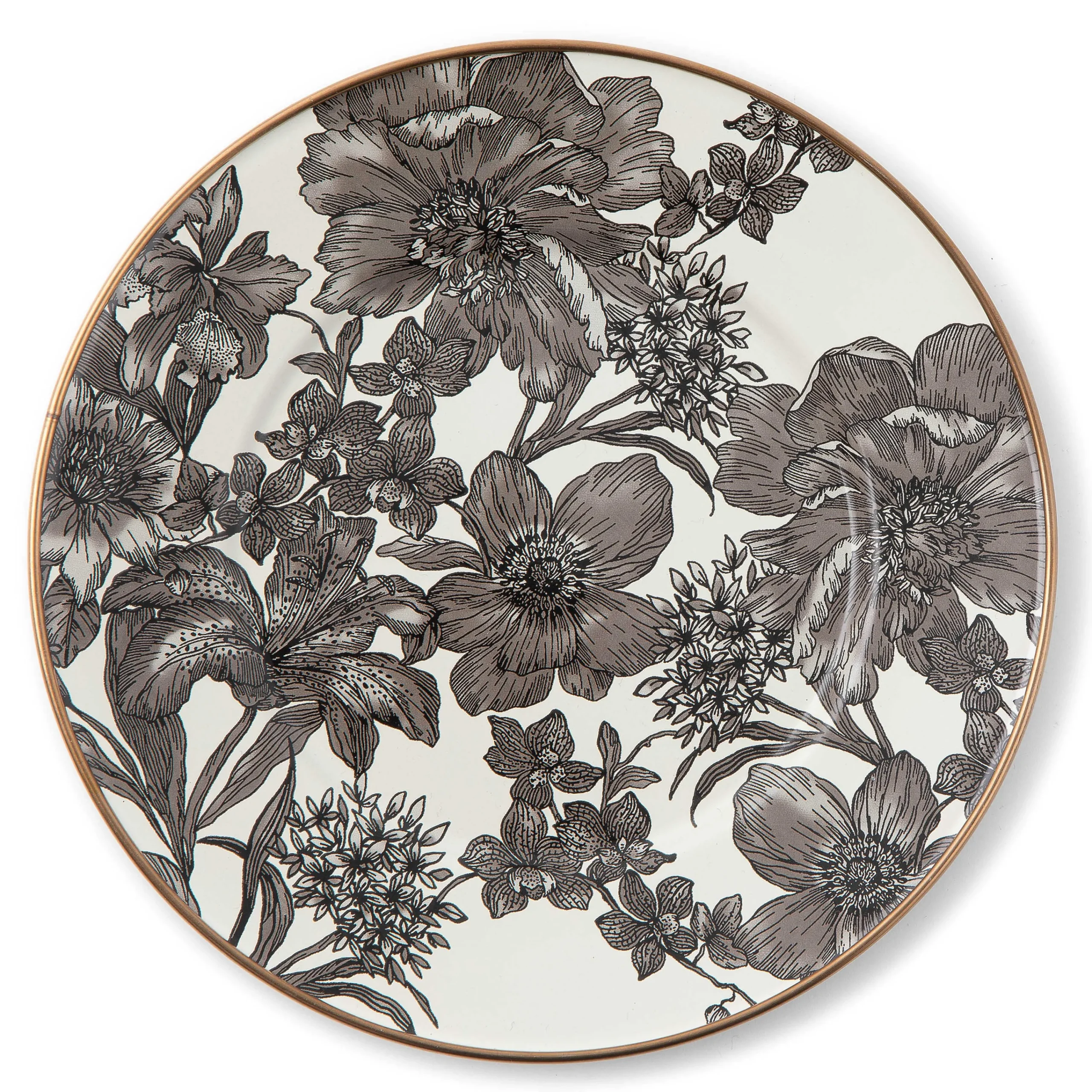 MacKenzie-Childs Sterling English Garden Enamel Salad/Dessert Plate| Spring|Dinnerware & Flatware