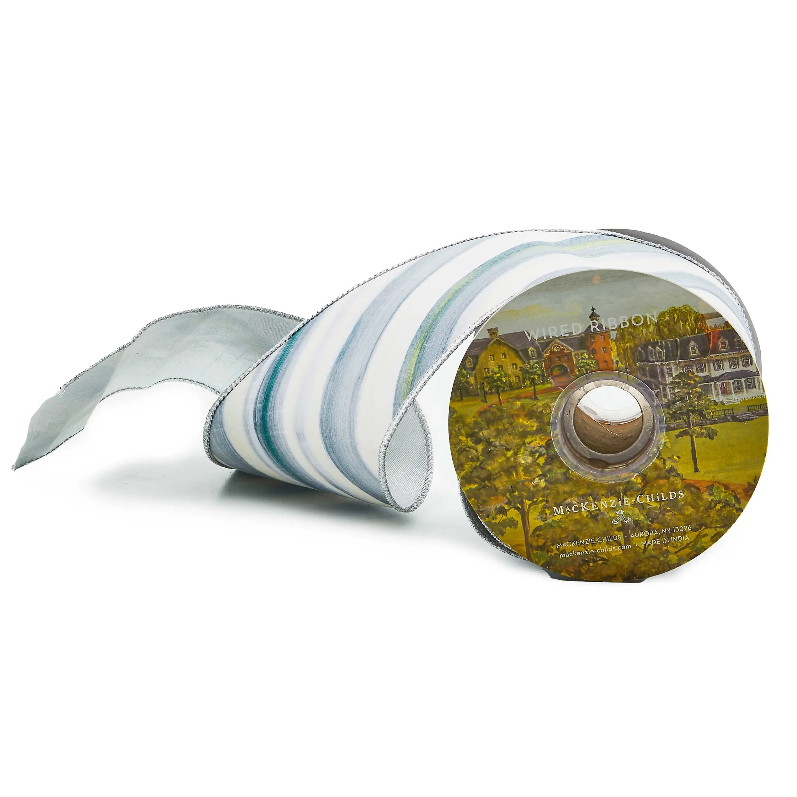 MacKenzie-Childs Sterling Stripe 4 Ribbon| Finishing Touches