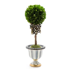 MacKenzie-Childs Sterling Stripe Tabletop Urn| Outdoor|Room Accents