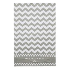 MacKenzie-Childs Sterling Zig Zag Dish Towels, Set of 3| Kitchen & Table Linens