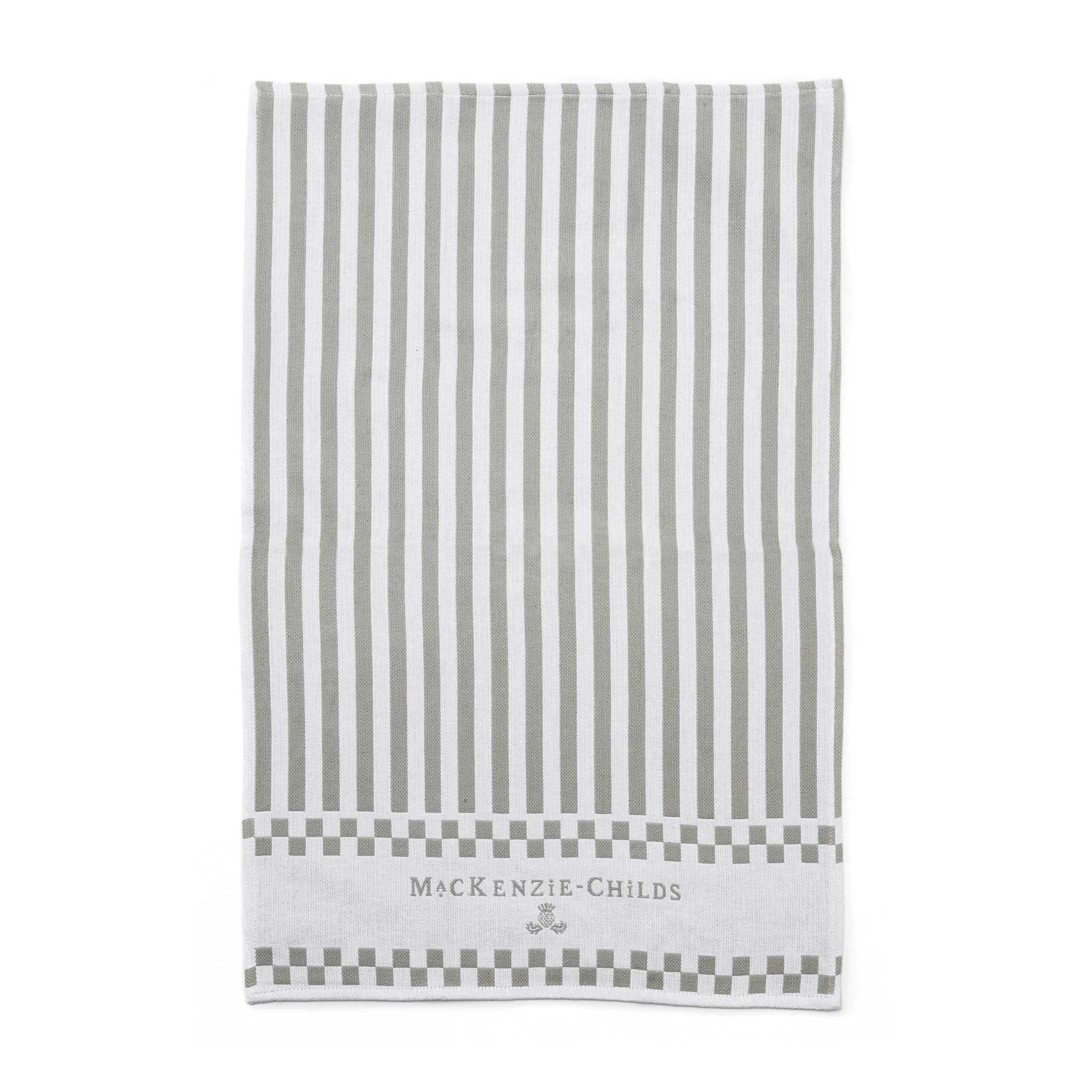 MacKenzie-Childs Sterling Zig Zag Dish Towels, Set of 3| Kitchen & Table Linens