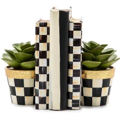 MacKenzie-Childs Succulent Bookends| Greenery & Florals|Room Accents
