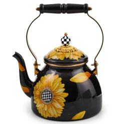 MacKenzie-Childs Sunflower 2 Quart Tea Kettle| Fall Entertaining|Tea Kettles