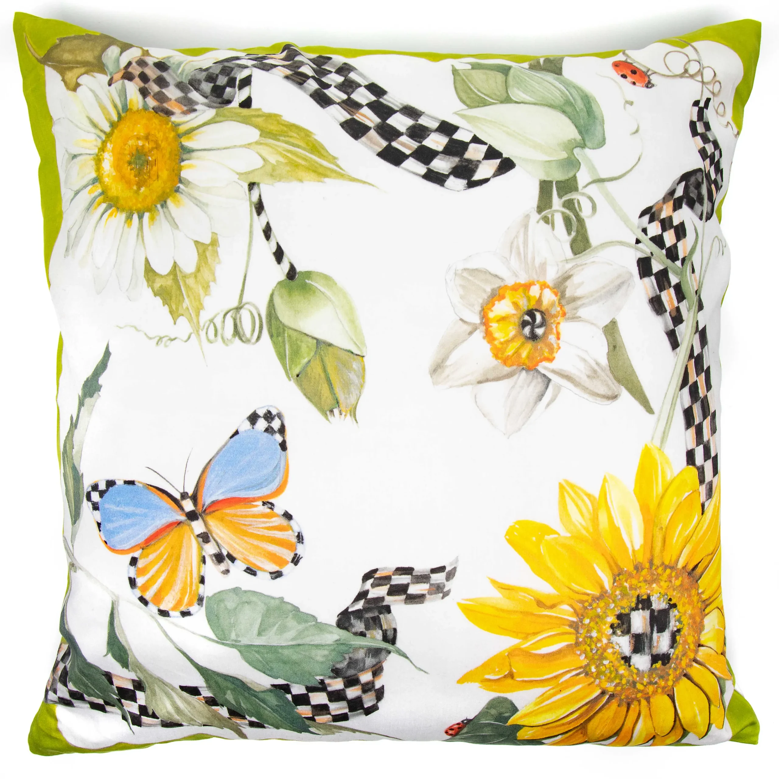 MacKenzie-Childs Sunflower Throw Pillow| Spring|Pillows, Throws, & Cushions