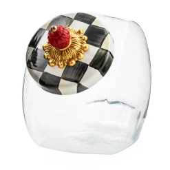 MacKenzie-Childs Sweets Jar with Courtly Check Enamel Lid| Kitchen Storage & Organization