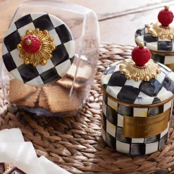 MacKenzie-Childs Sweets Jar with Courtly Check Enamel Lid| Kitchen Storage & Organization