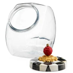 MacKenzie-Childs Sweets Jar with Courtly Check Enamel Lid| Kitchen Storage & Organization