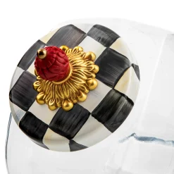 MacKenzie-Childs Sweets Jar with Courtly Check Enamel Lid| Kitchen Storage & Organization