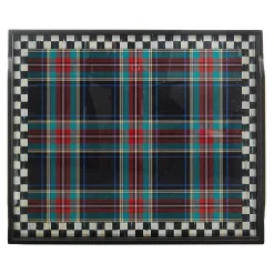 MacKenzie-Childs Tartan Black Butler's Tray| Room Accents