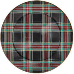 MacKenzie-Childs Tartan Black Serving Platter| Serveware