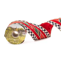MacKenzie-Childs Tartan Regal 4 Ribbon| Holiday|Finishing Touches