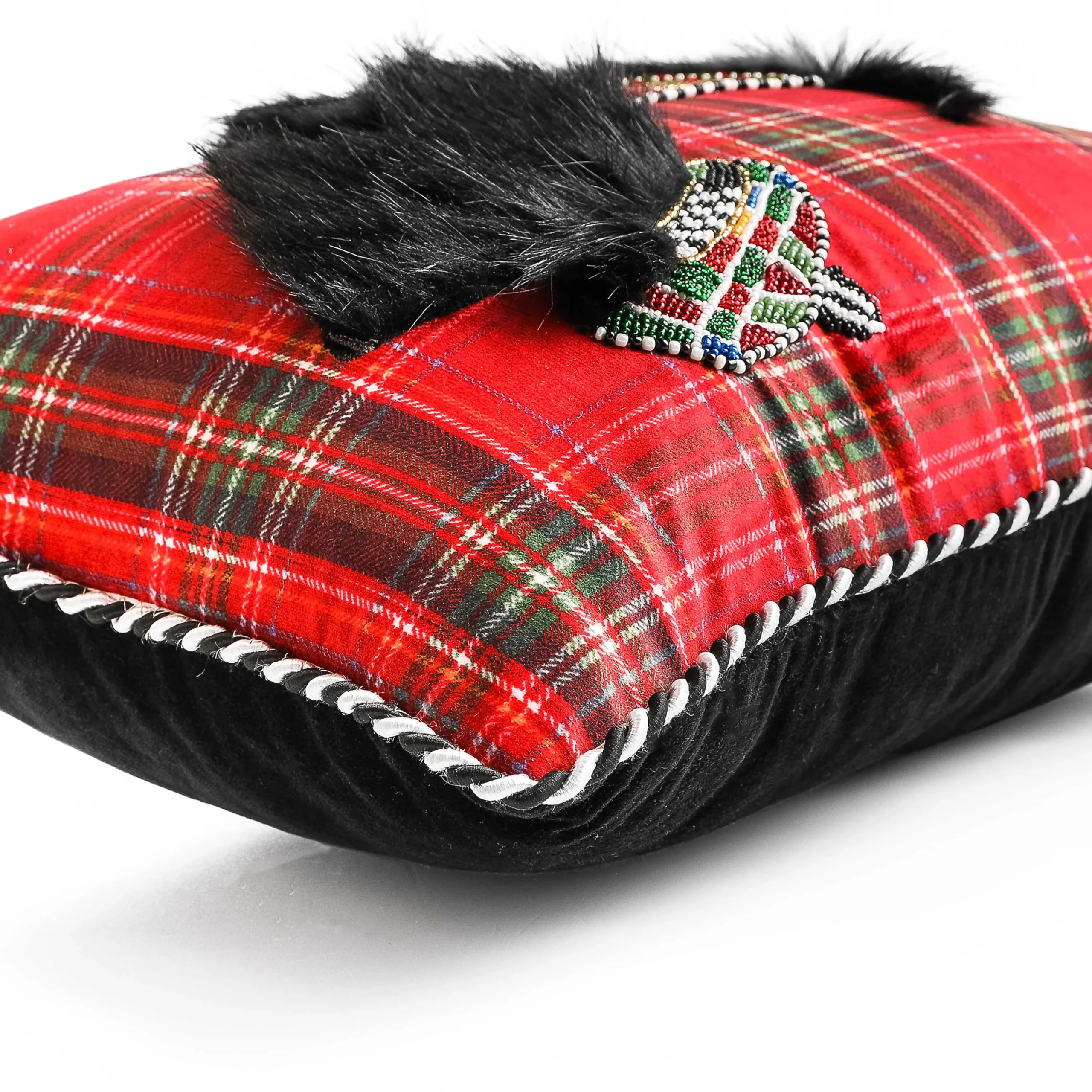 MacKenzie-Childs Tartan Scottie Lumbar Pillow| Holiday|Pillows, Throws, & Cushions