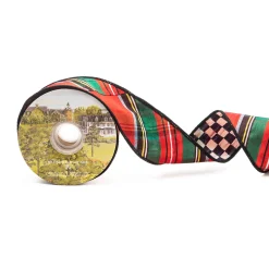 MacKenzie-Childs Tartastic 2.5 Ribbon| Holiday|Finishing Touches