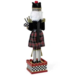 MacKenzie-Childs Tartastic Bagpiper Nutcracker| Holiday|Room Accents