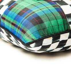 MacKenzie-Childs Tartastic Bow Lumbar Pillow| Holiday|Pillows, Throws, & Cushions