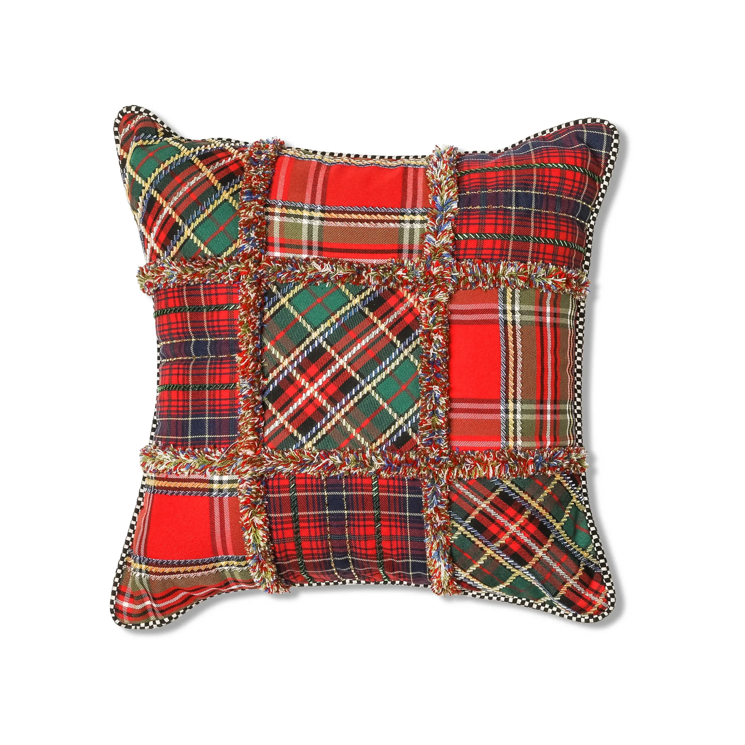 MacKenzie-Childs Tartastic Patch Throw Pillow| Holiday|Pillows, Throws, & Cushions
