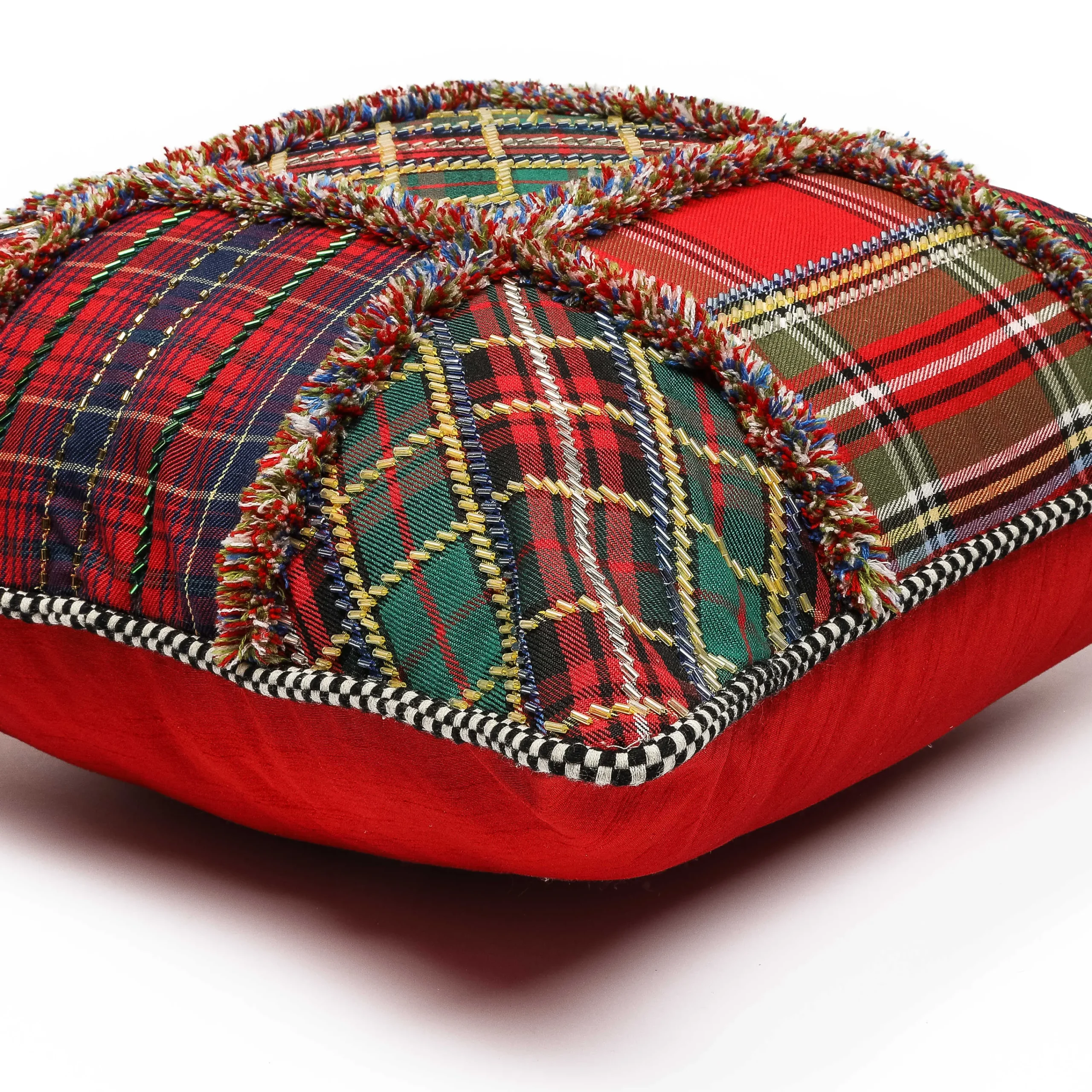 MacKenzie-Childs Tartastic Patch Throw Pillow| Holiday|Pillows, Throws, & Cushions