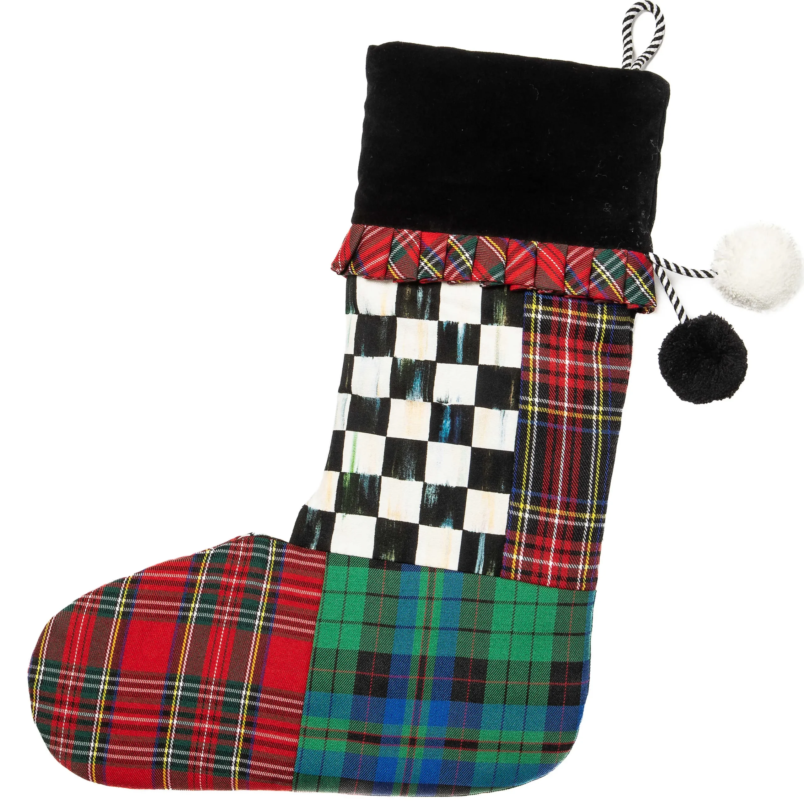 MacKenzie-Childs Tartastic Stocking| Holiday|Room Accents