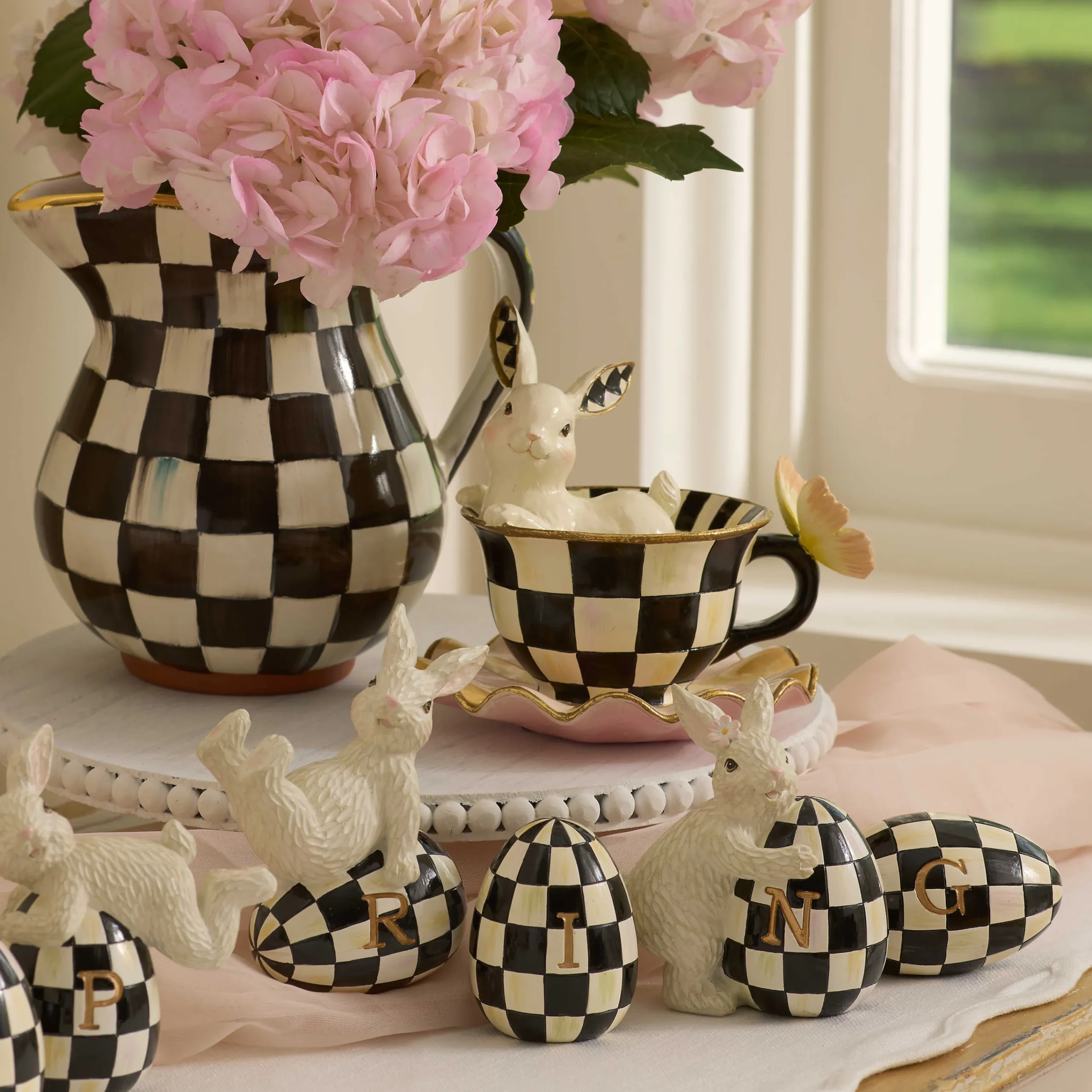 MacKenzie-Childs Teacup Bunny| Easter|Spring