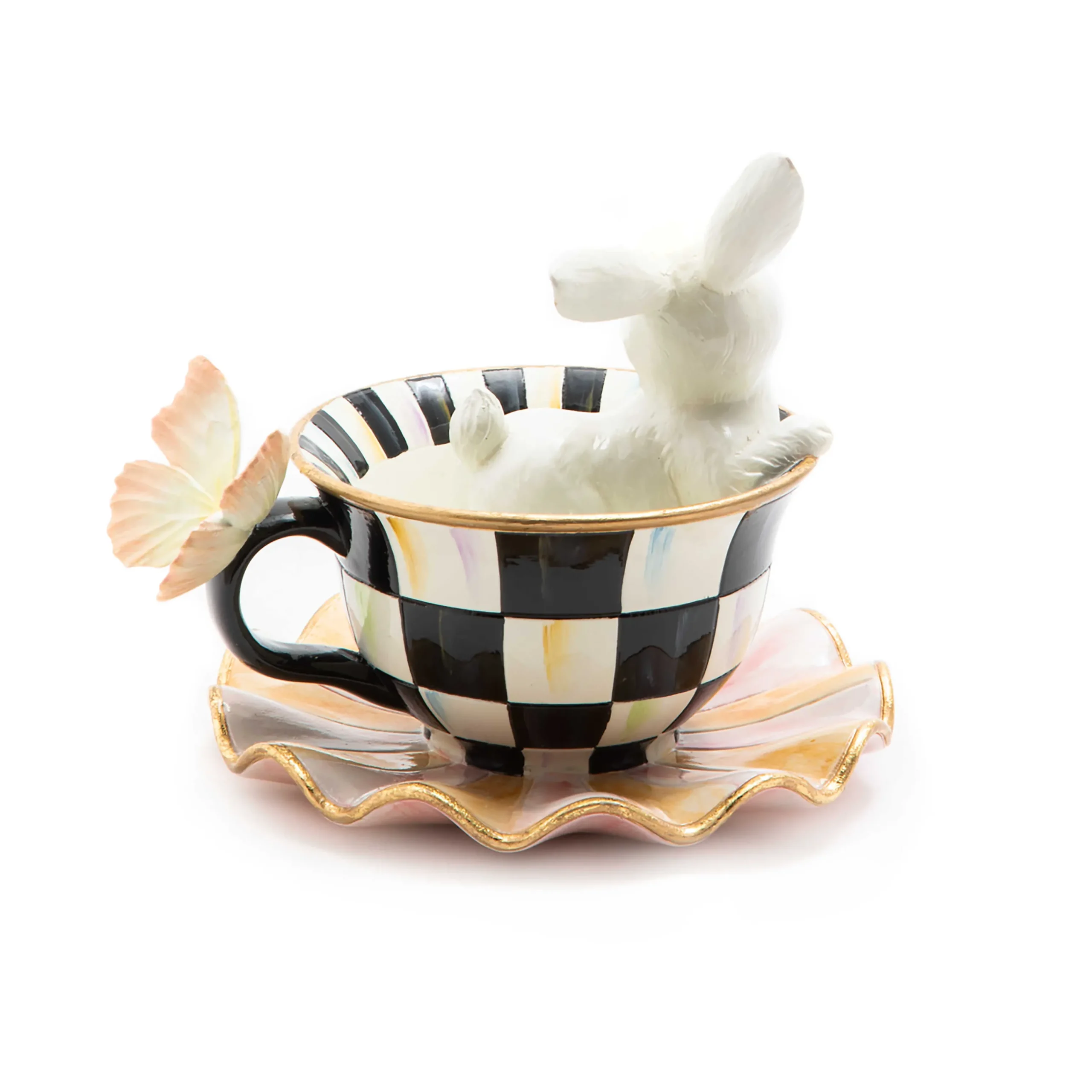 MacKenzie-Childs Teacup Bunny| Easter|Spring