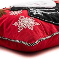MacKenzie-Childs Top Hat Snowman Lumbar Pillow| Holiday|Pillows, Throws, & Cushions