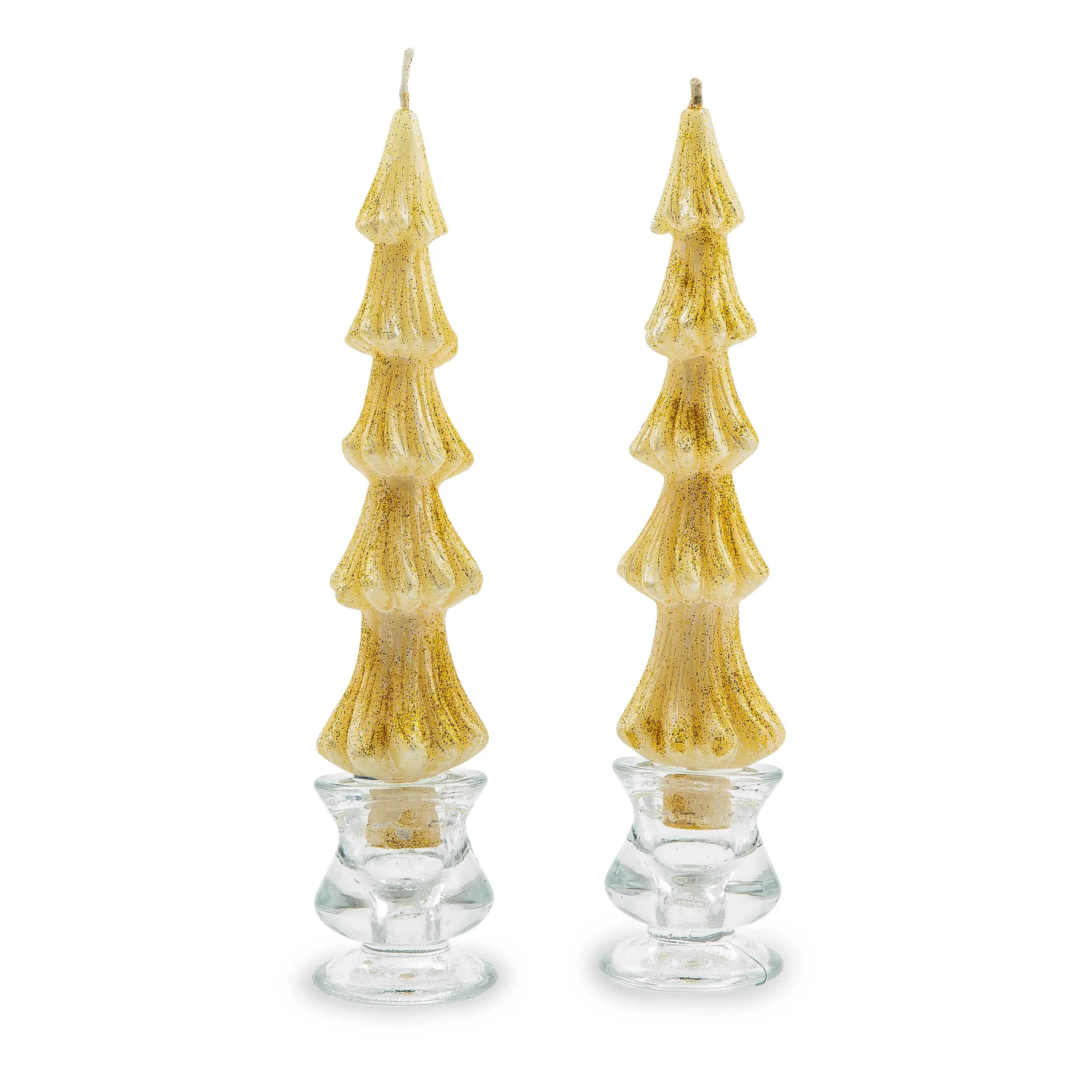 MacKenzie-Childs Tree Dinner Candles - 8 - Ivory - Set of 2| Holiday|Candles & Fragrances