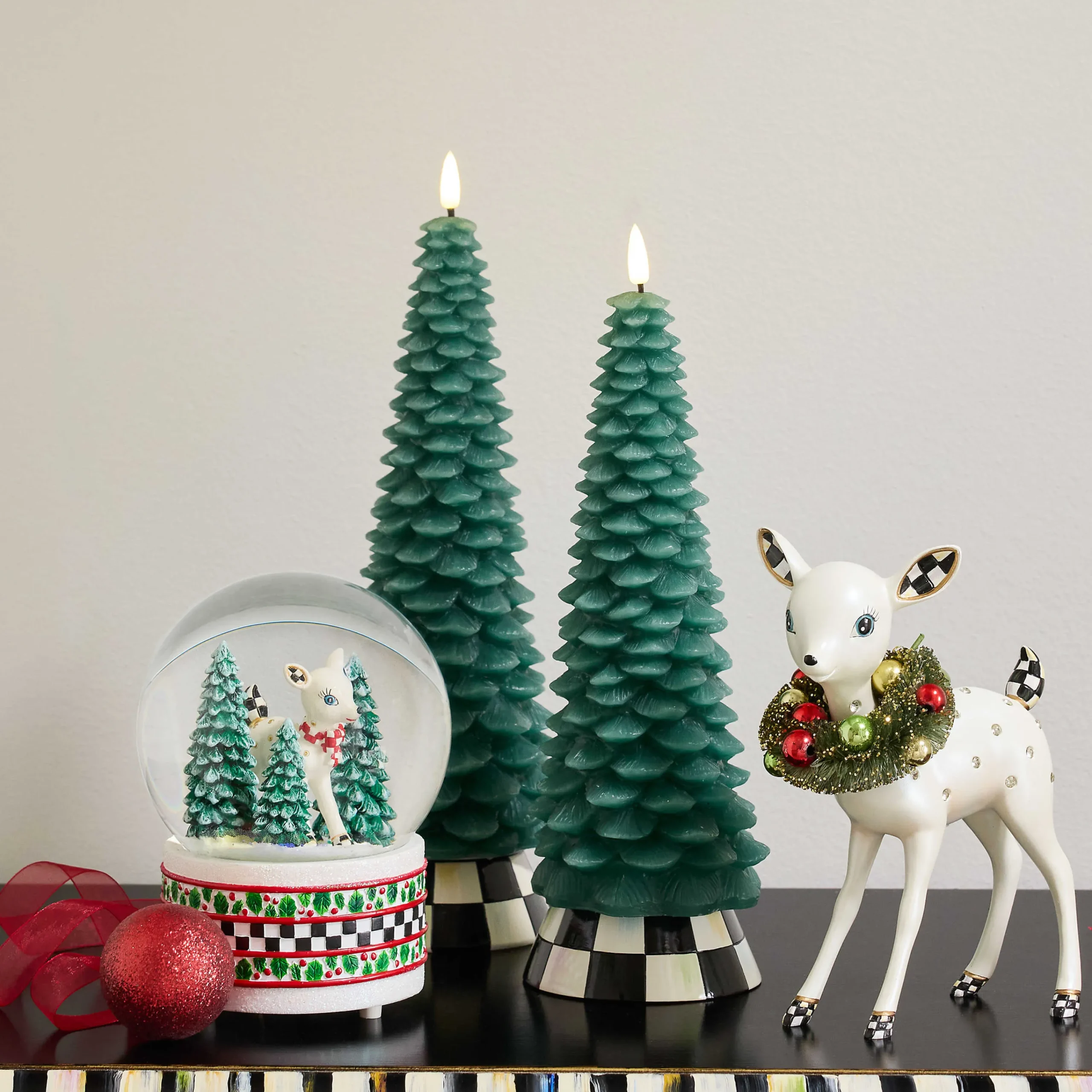 MacKenzie-Childs Tree Tall Flameless Candle| Holiday|Candles & Fragrances