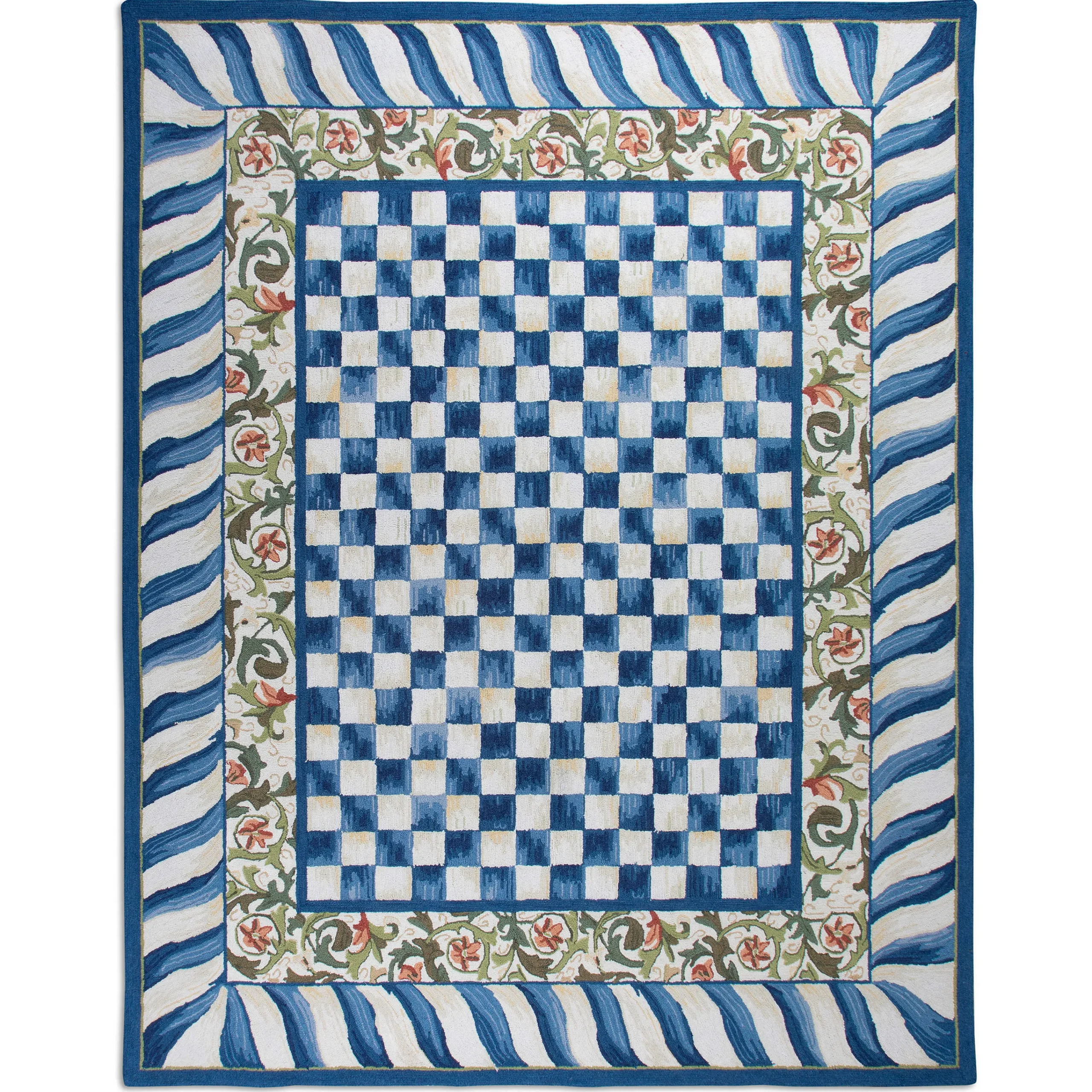MacKenzie-Childs Truly Royal Check 8' x 10' Rug| Rugs