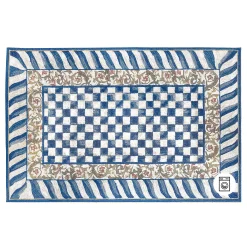 MacKenzie-Childs Truly Royal Check 5' x 7'6 Washable Rug| Rugs