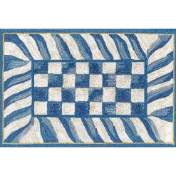 MacKenzie-Childs Truly Royal Check 2' x 3' Washable Rug| Rugs