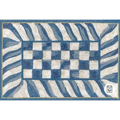 MacKenzie-Childs Truly Royal Check 2' x 3' Washable Rug| Rugs