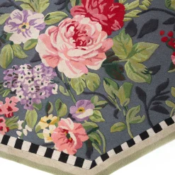 MacKenzie-Childs Tudor Rose 6' Octagon Rug| Rugs
