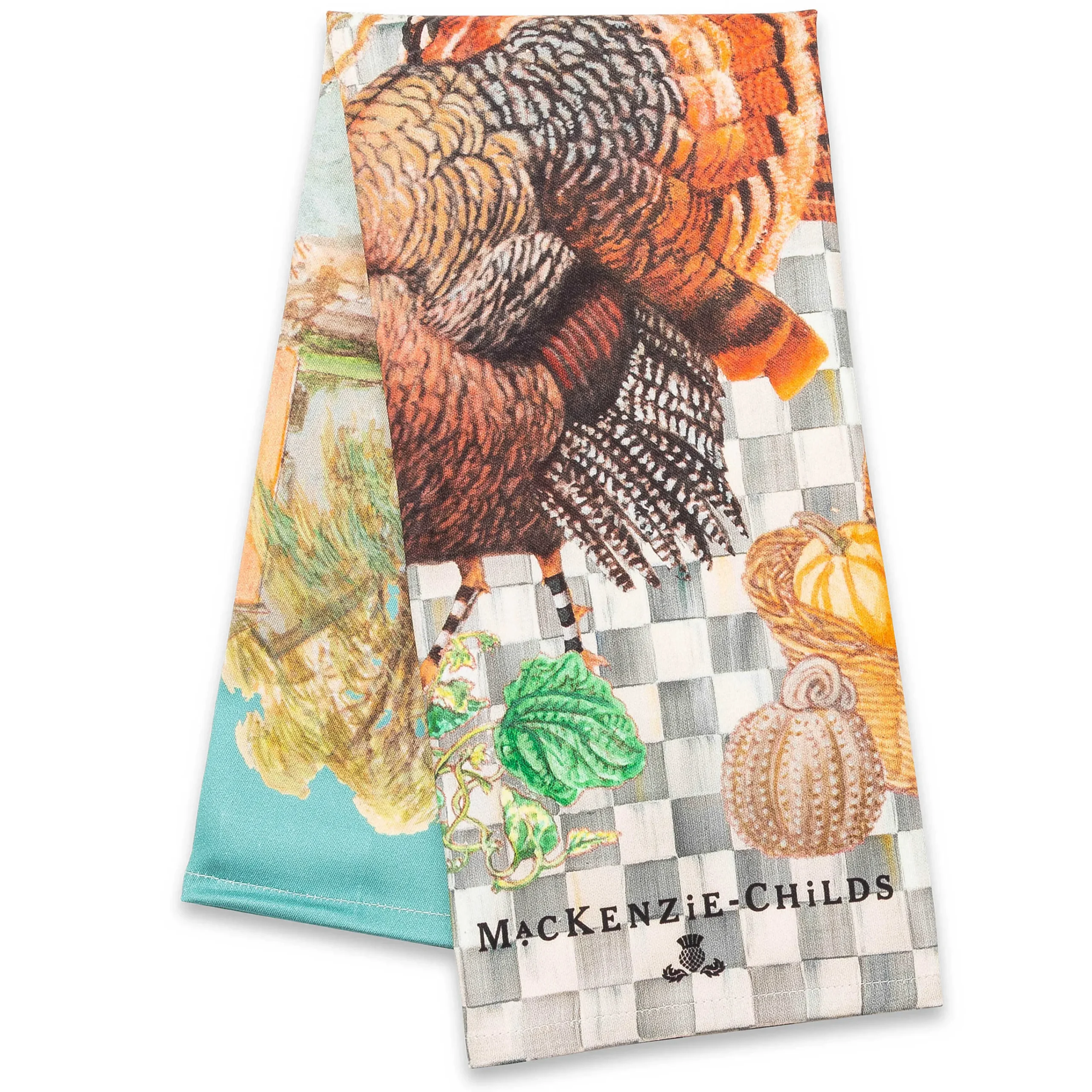 MacKenzie-Childs Turkey Dish Towel| The Fall Shop|Fall Entertaining