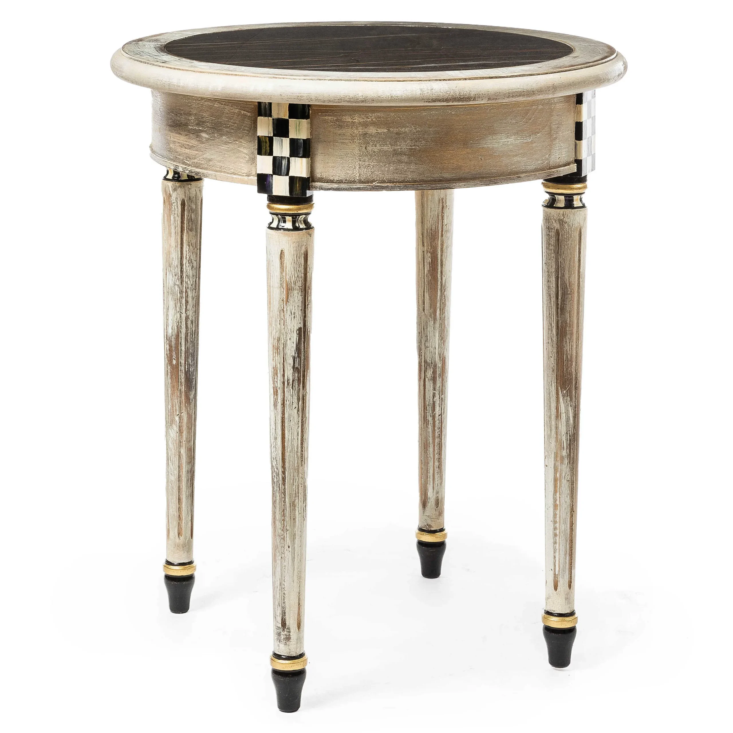 MacKenzie-Childs Tuscan Farm Round Accent Table| Entryway Furniture|Living Room
