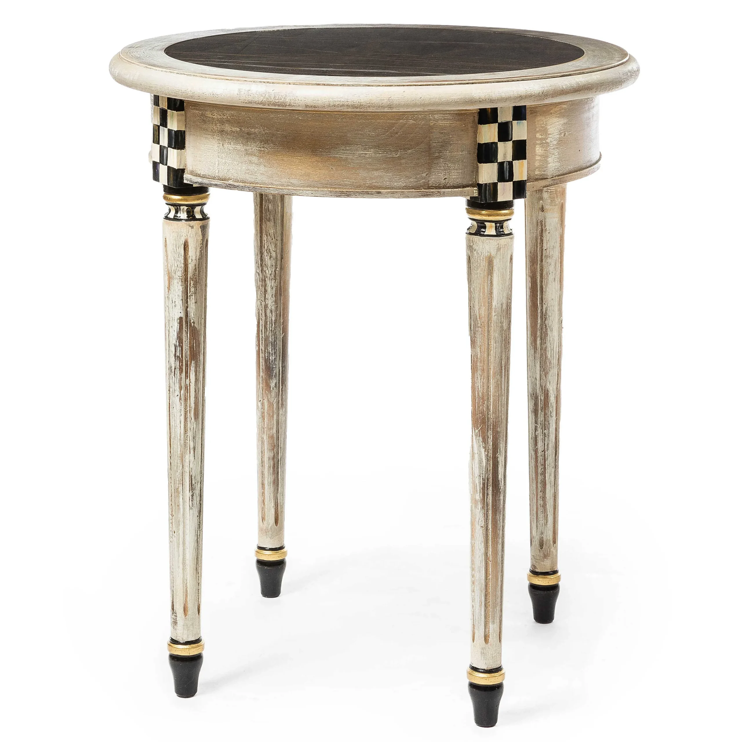MacKenzie-Childs Tuscan Farm Round Accent Table| Entryway Furniture|Living Room