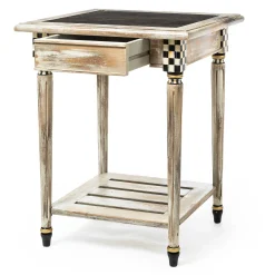 MacKenzie-Childs Tuscan Farm Square Accent Table| Entryway Furniture|Living Room