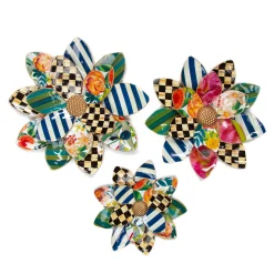 MacKenzie-Childs Wallflowers, Set of 3| Decor Sets|Room Accents