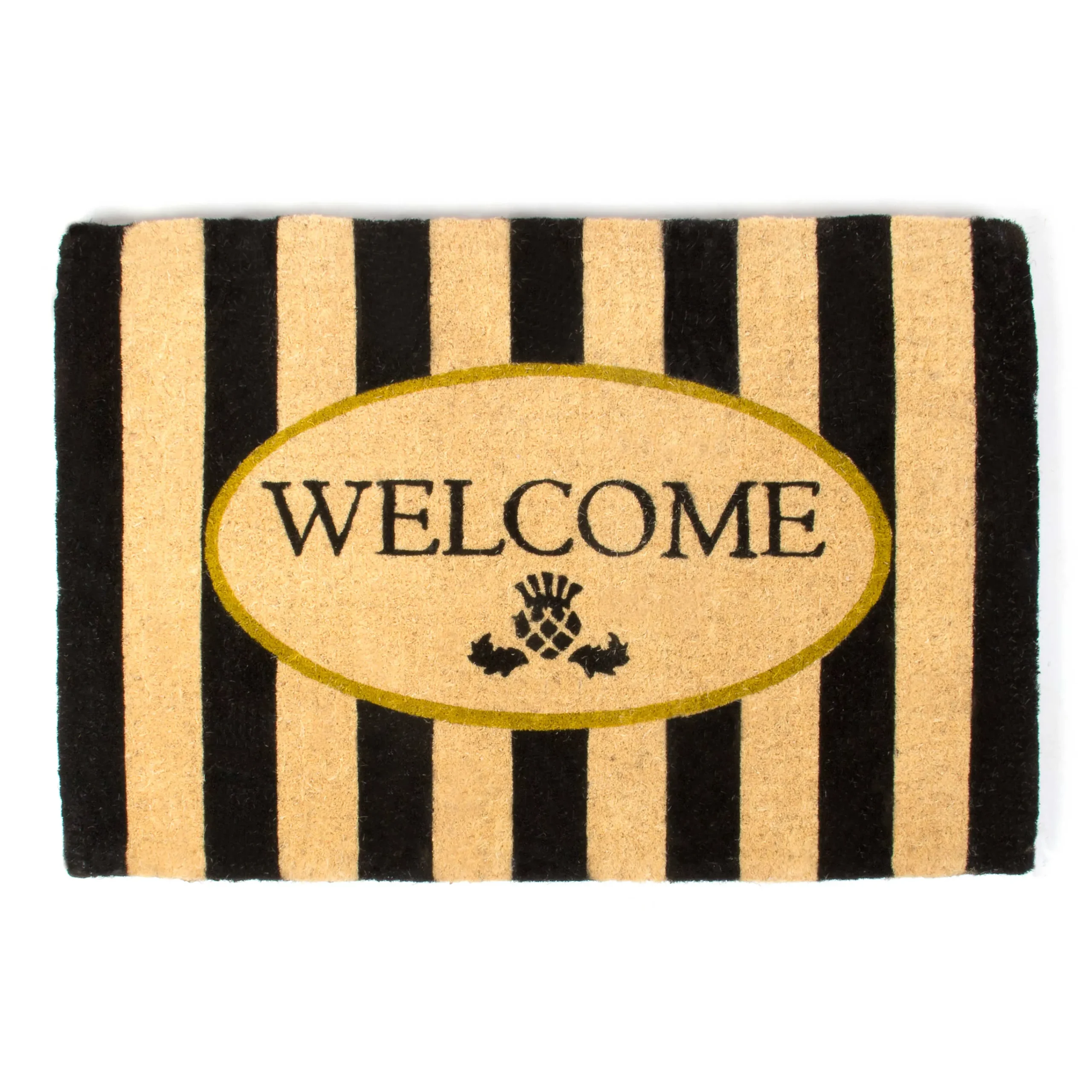 MacKenzie-Childs Welcome Awning Stripe Entrance Mat| Rugs