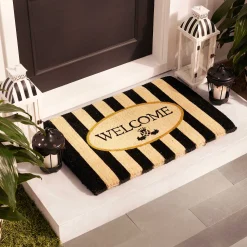 MacKenzie-Childs Welcome Awning Stripe Entrance Mat| Rugs