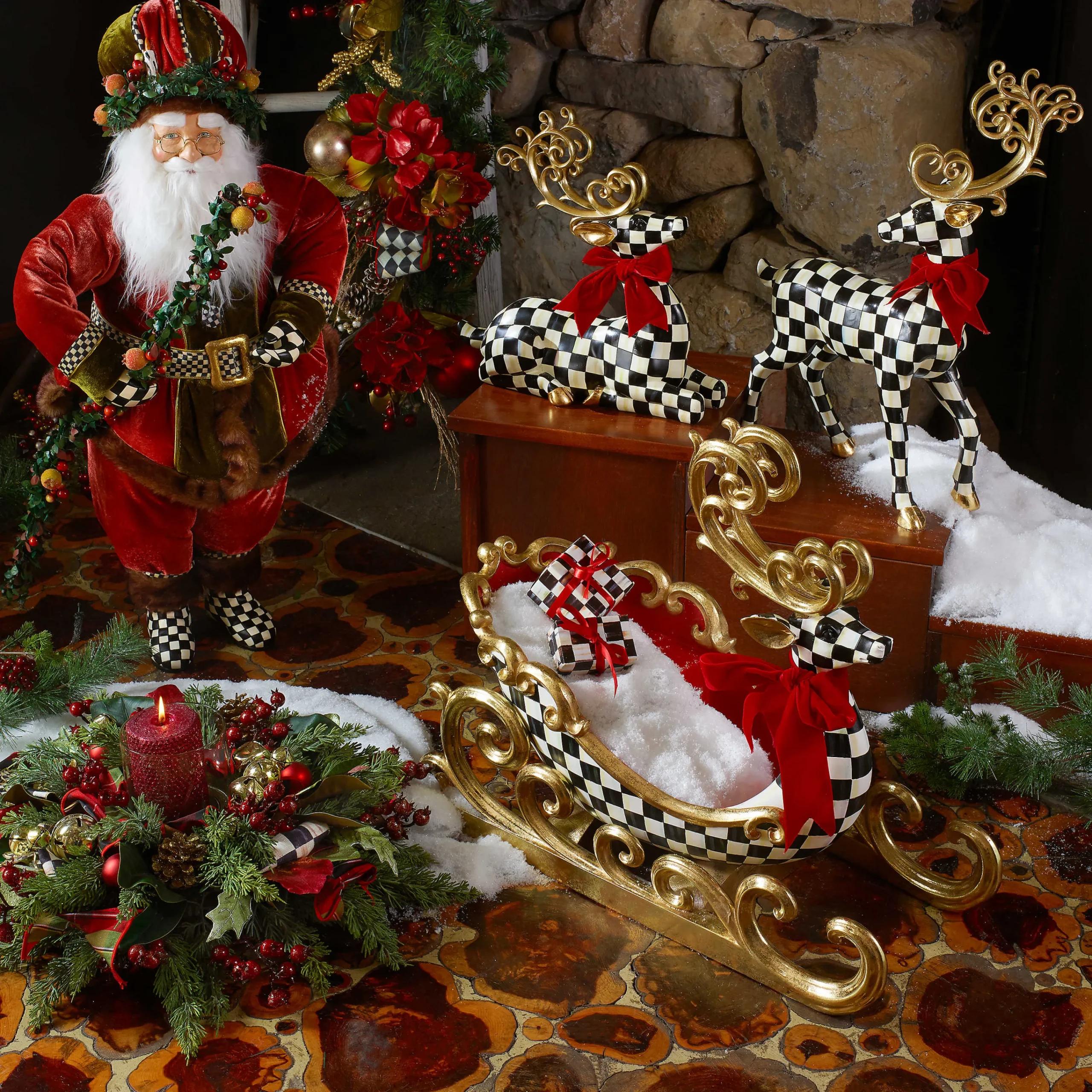 MacKenzie-Childs Westminster Standing Deer| Holiday|Room Accents